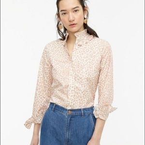 🆕 J. Crew Classic Fit Ruffleneck Shirt‎